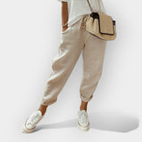 Helga | Stilski slobodni laneni pantaloni