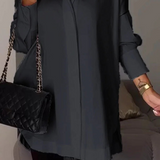 Helvia | Elegantna oversized košulja sa podvrnutim rukavima