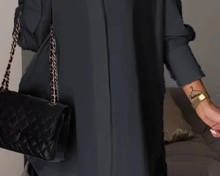 Helvia | Elegantna oversized košulja sa podvrnutim rukavima