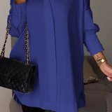 Helvia | Elegantna oversized košulja sa podvrnutim rukavima