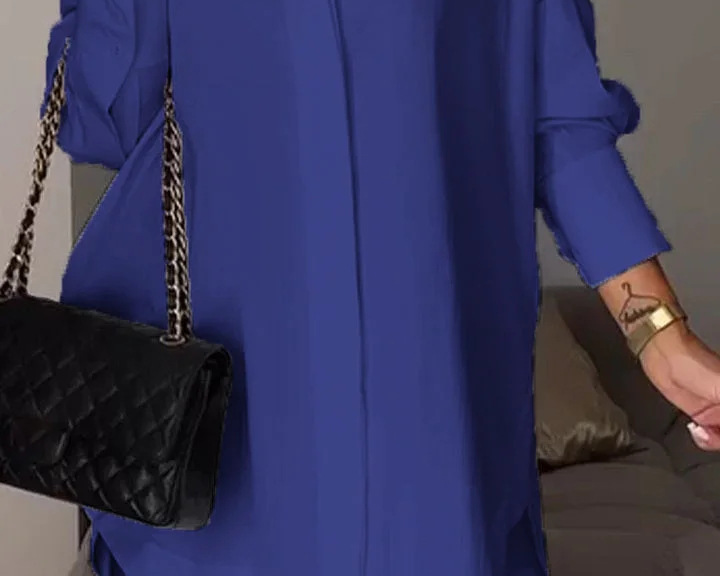 Helvia | Elegantna oversized košulja sa podvrnutim rukavima