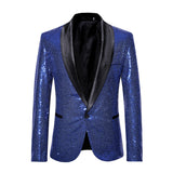 Muški Blazer Slim Fit sa Šljokicama, Klasični Kragna i Jedan Dugme
