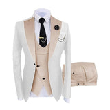 Muški kostim slim fit tri dela sa centralnim prorezom