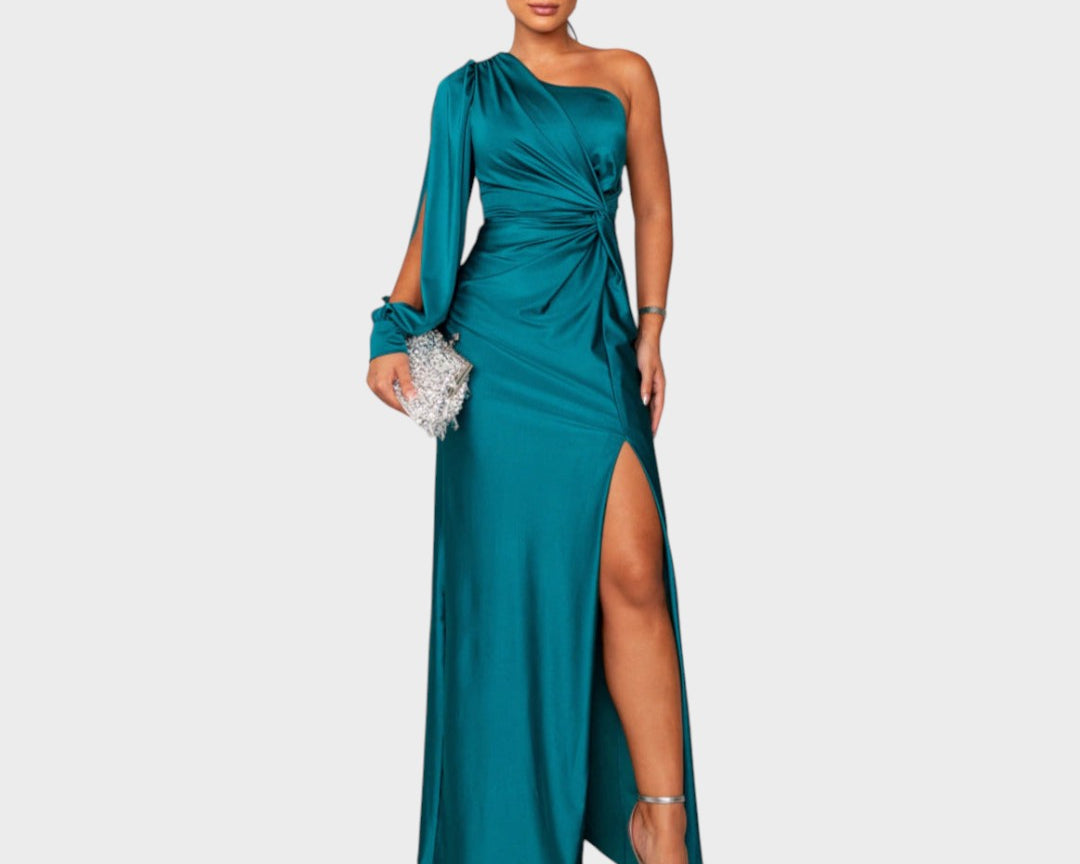 Marica – Elegantna Duga Haljina na Jedno Rame
