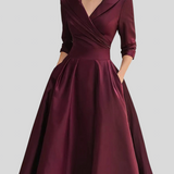 Lina – saten midi haljina