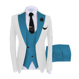Muški kostim slim fit tri dela sa centralnim prorezom
