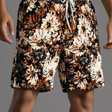 Šorts sa cvetnim jacquard uzorkom