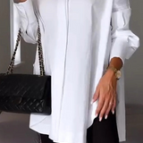 Helvia | Elegantna oversized košulja sa podvrnutim rukavima