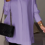 Helvia | Elegantna oversized košulja sa podvrnutim rukavima
