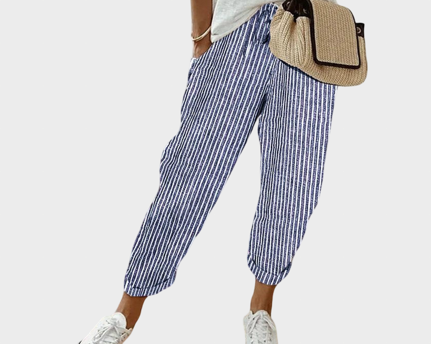 Helga | Stilski slobodni laneni pantaloni