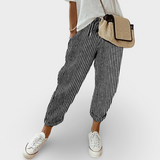 Helga | Stilski slobodni laneni pantaloni
