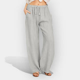 Ivana | Lagane lanene letnje pantalone