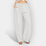 Ivana | Lagane lanene letnje pantalone