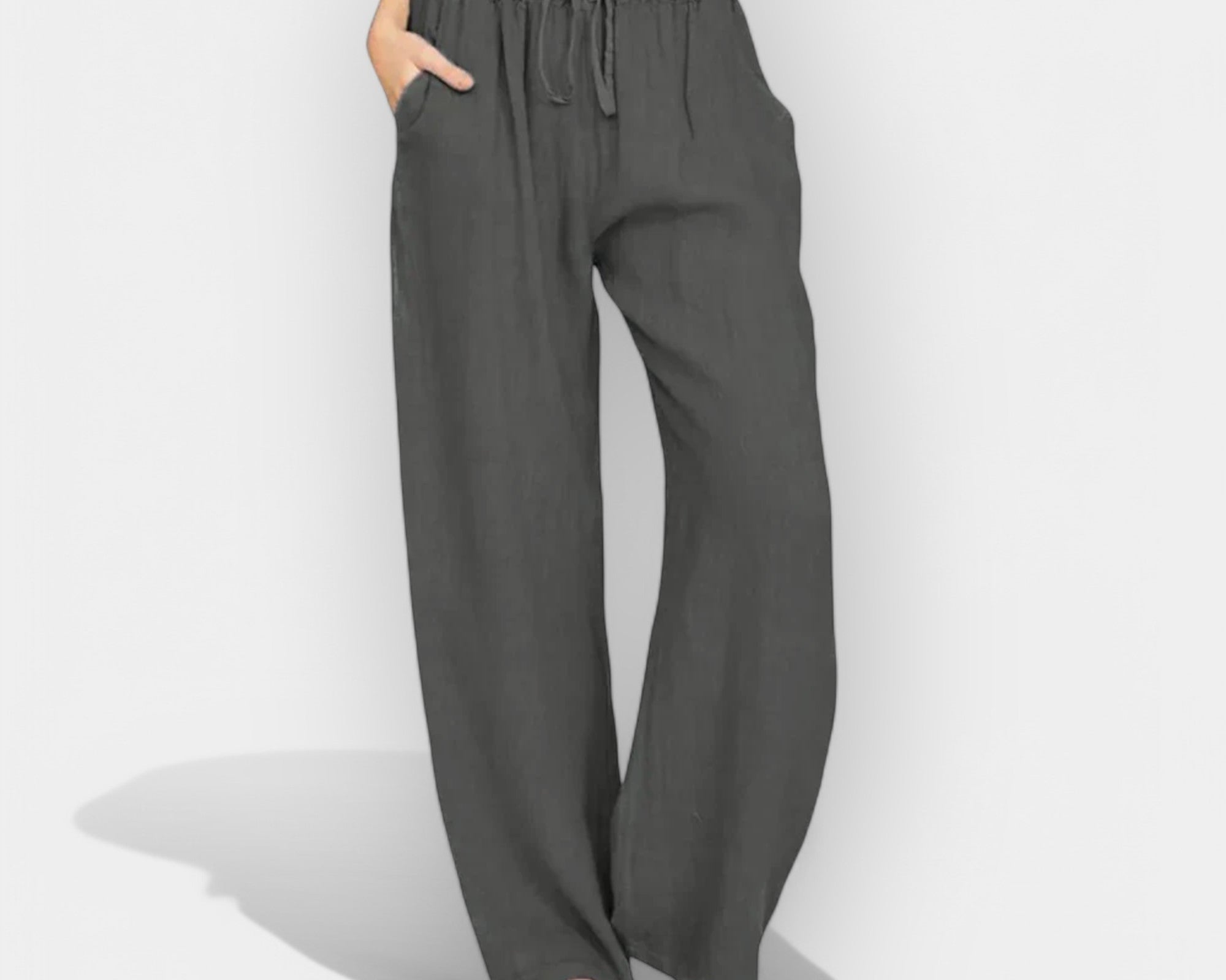 Ivana | Prozračne lanene letnje pantalone