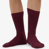 Čarape od Merino Vune - Oxblood Crvena