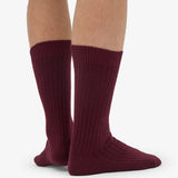Čarape od Merino Vune - Oxblood Crvena