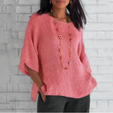 Saori | Chic jedinstveni top od pamuka i lana