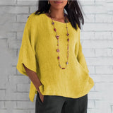 Saori | Chic jedinstveni top od pamuka i lana
