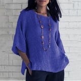 Saori | Chic jedinstveni top od pamuka i lana