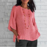 Saori | Chic jedinstveni top od pamuka i lana