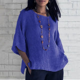 Saori | Chic jedinstveni top od pamuka i lana