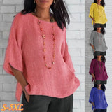 Saori | Chic jedinstveni top od pamuka i lana