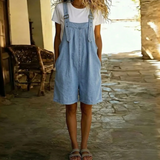 Isabel | Kratki Denim Kombinezon