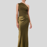 Amber – Maxi Saten Haljina na Jedno Rame