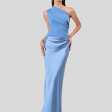 Amber – Maxi Saten Haljina na Jedno Rame