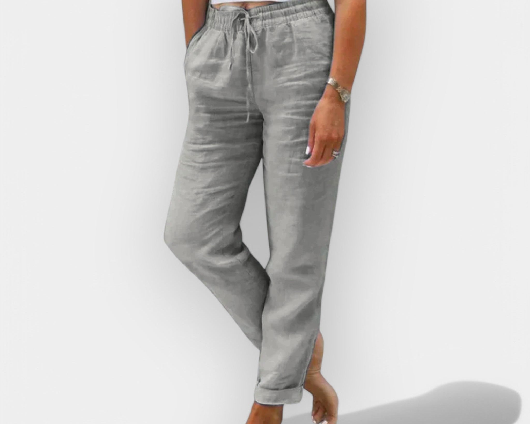 Diana | Lagane lanene letnje pantalone