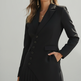 Monica - Blejzer Stil Haljina sa Nabranom Suknjom