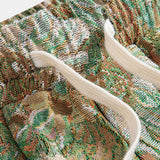 Šorts sa cvetnim jacquard uzorkom