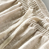 Linen, pamuk mešani prugasti šorts