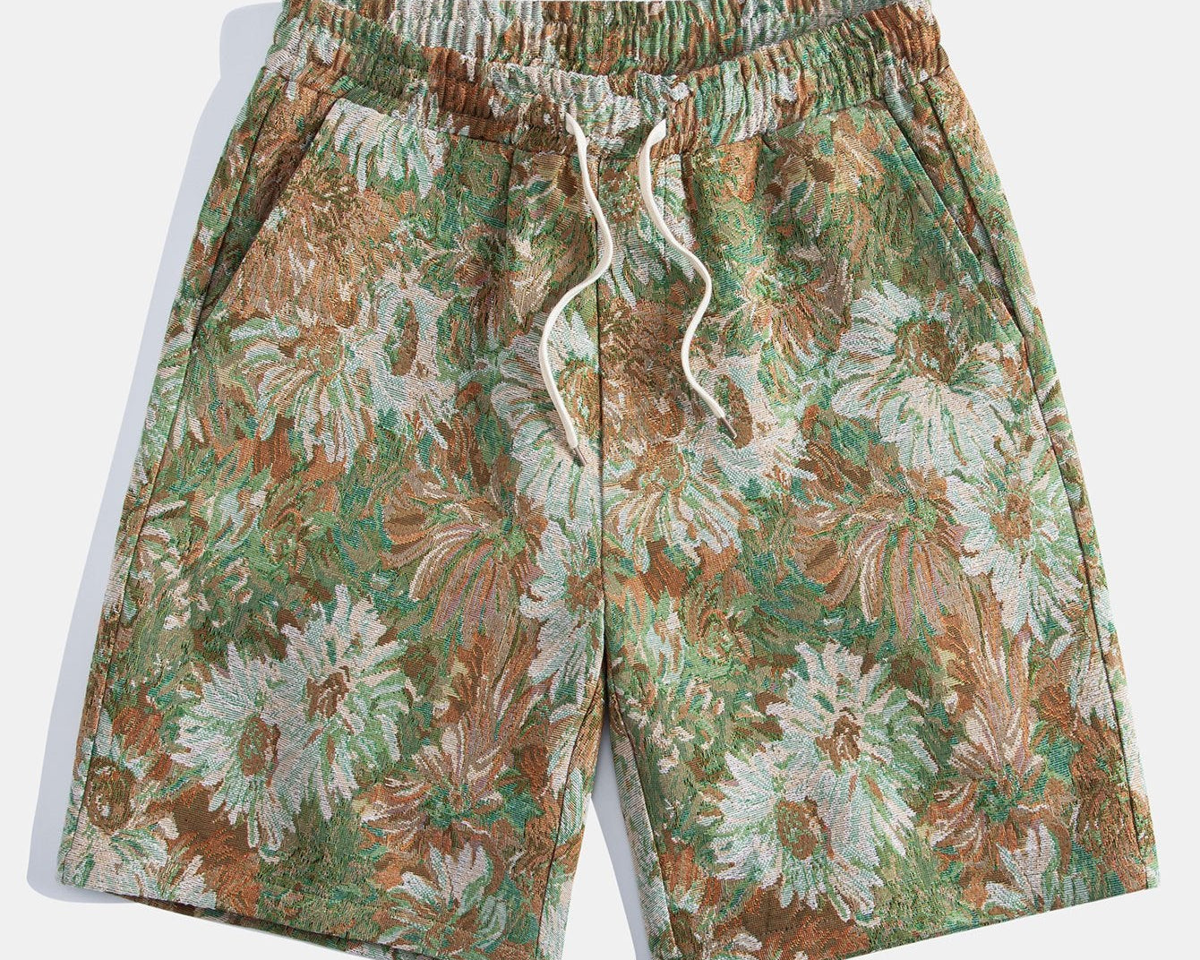 Cvjetni jacquard šorts