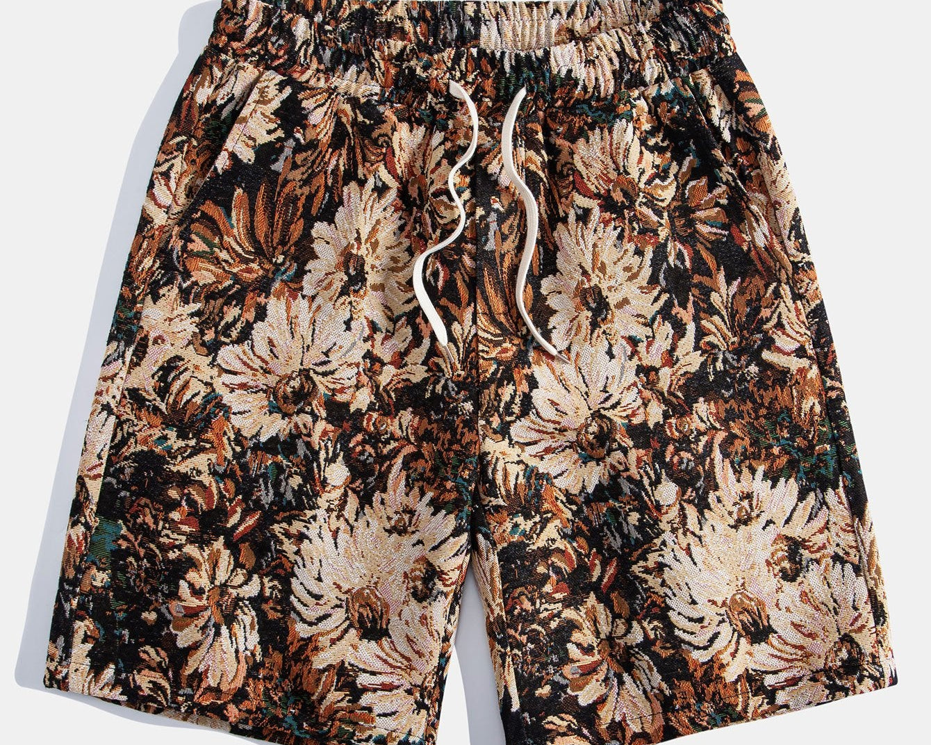Cvjetni jacquard šorts