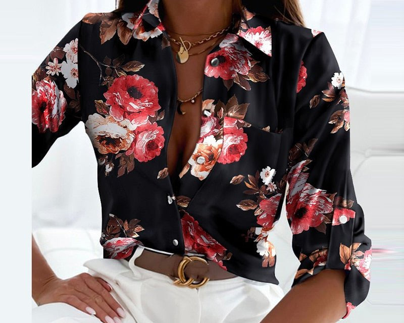 Samara | Bluza sa preklopnim kragnom